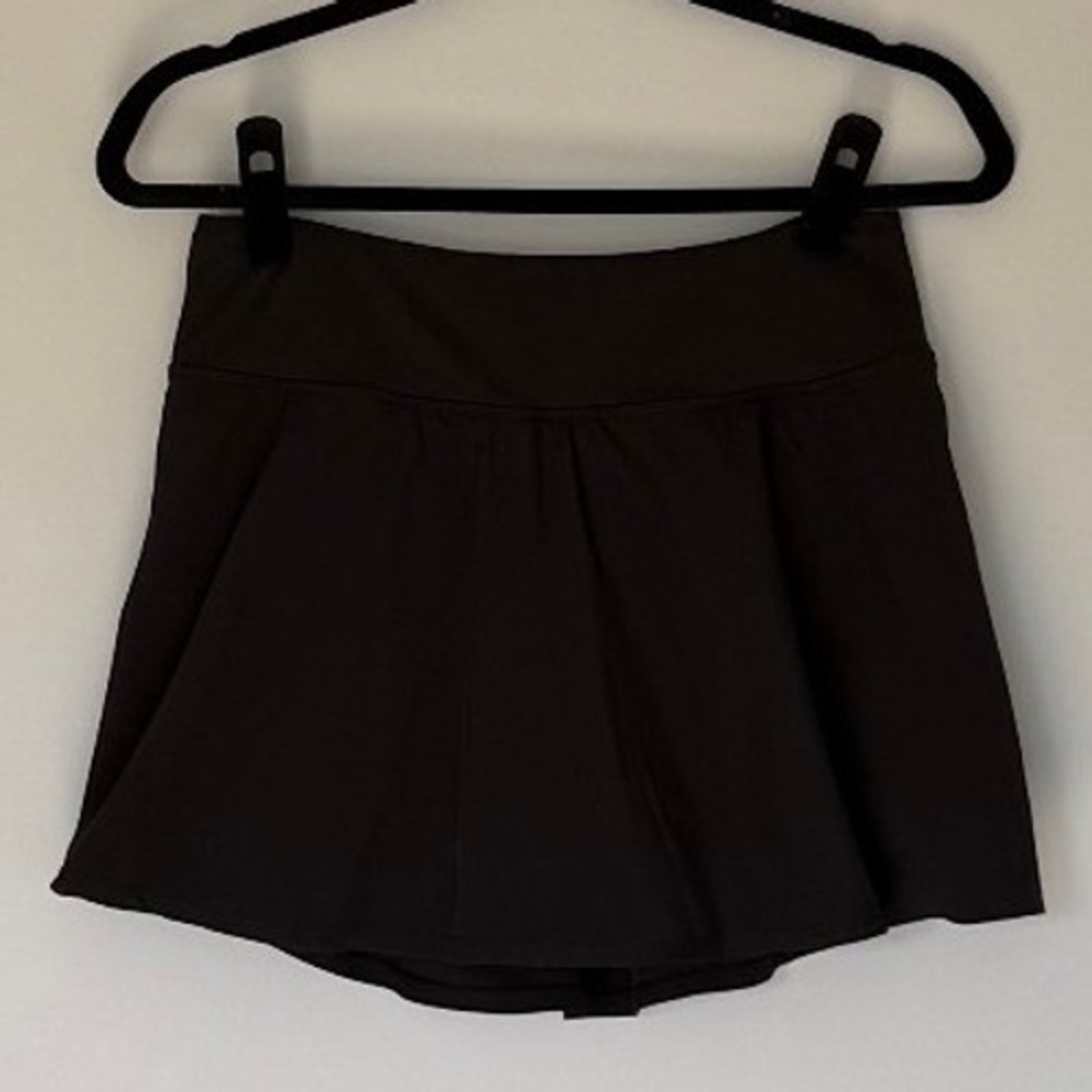 Zella Womens Black Active Skort with Built-in Pockets Shorts Size Medium